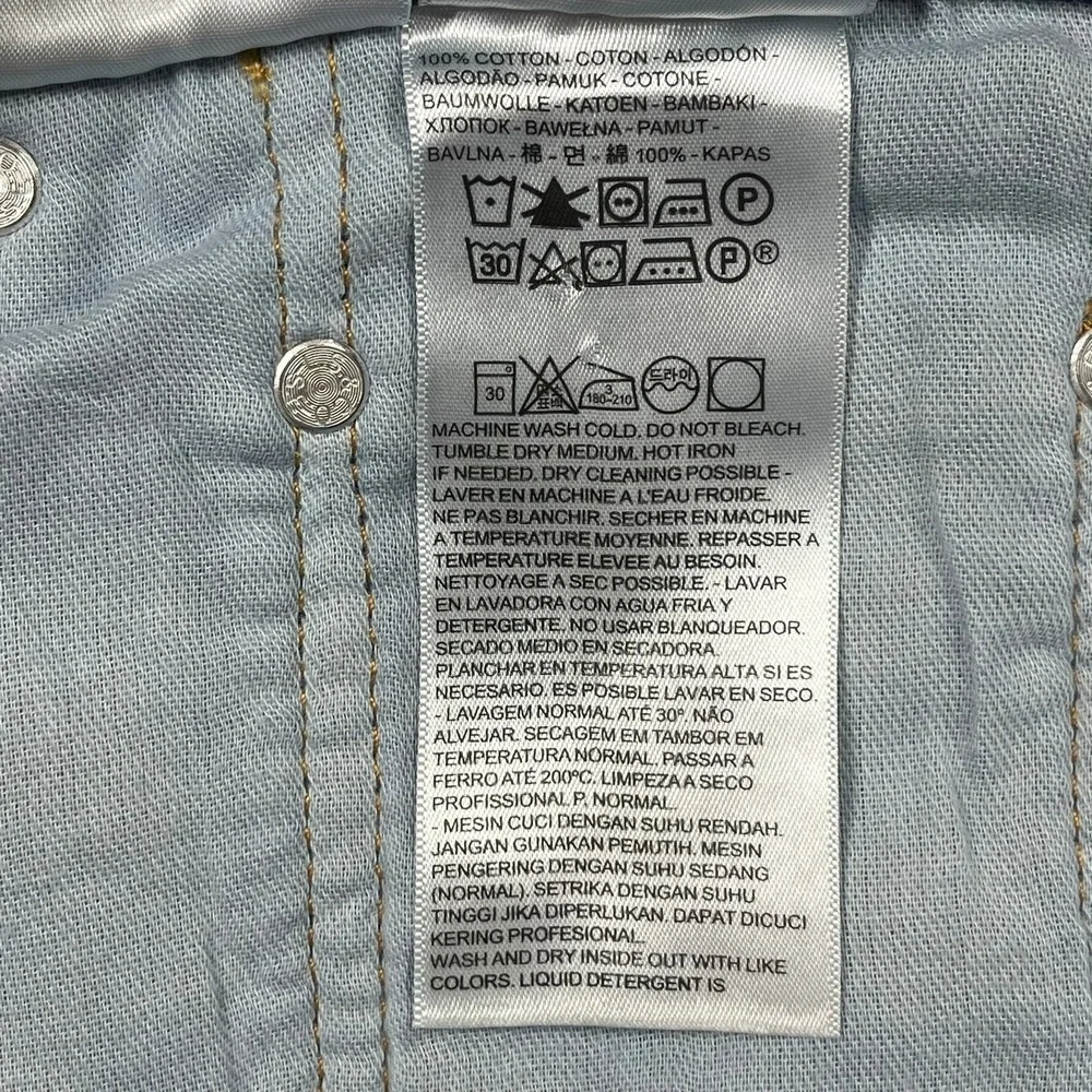 Levi's 517 Bootcut Jeans Mens 34x30 Blue Medium Wash Denim Cotton Classic
